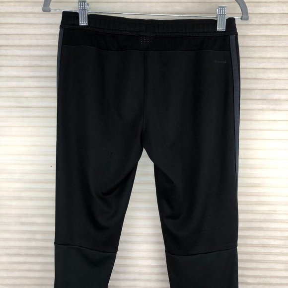 Adidas Three Stripe Black Climacool Track Pants with Side Zips Athleisure Gym - Picture 10 of 17